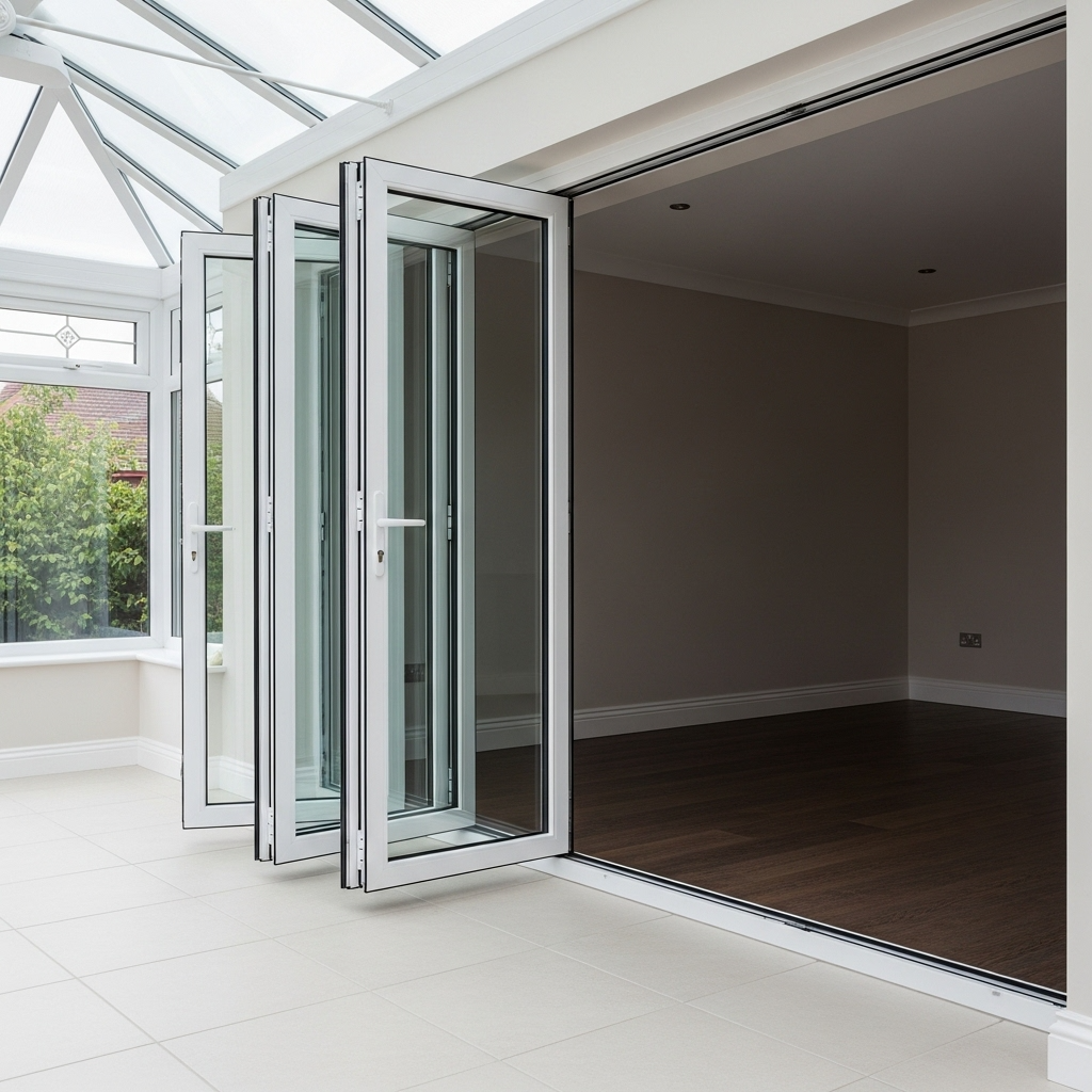 High Quality UPVC Sliding Folding Doors